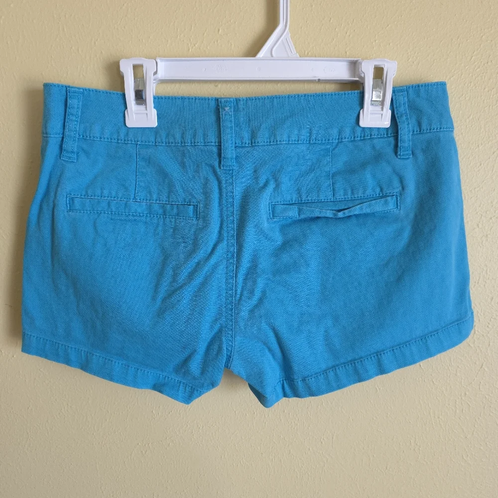 Y2K Arizona Jean Co. Blue Cotton Shorts Low Rise Casual Colorful